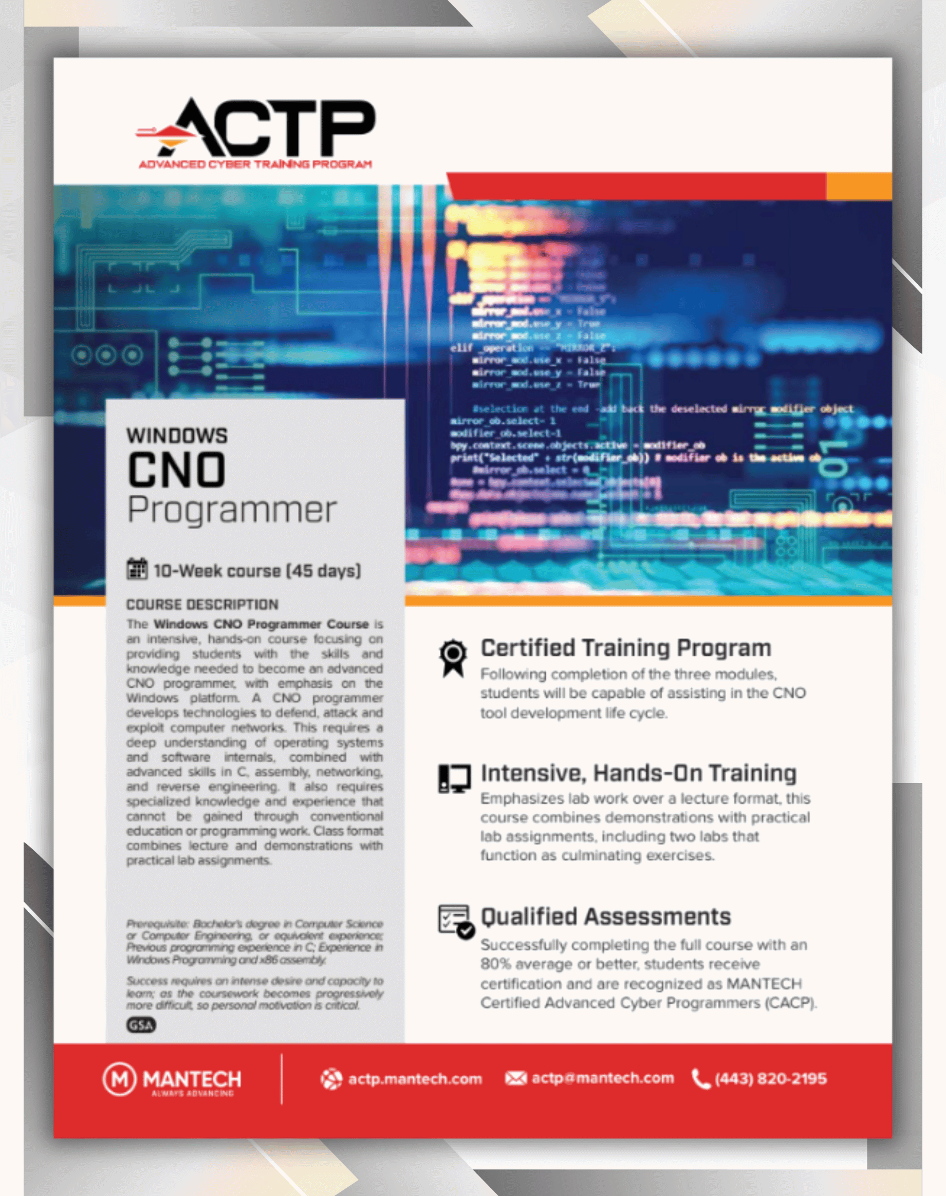 Windows CNO Programmer Syllabus